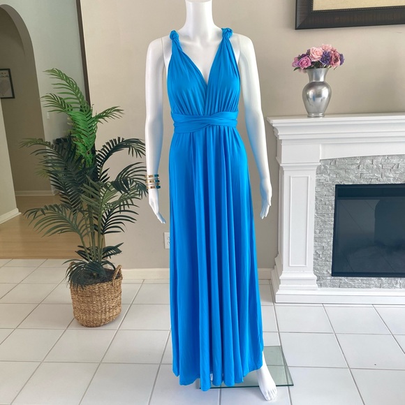 Isla Posh Convertible Infinity Maxi Dress in Light Blue - Picture 5 of 6